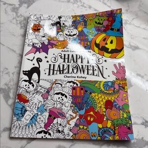 Adult coloring book happy Halloween new